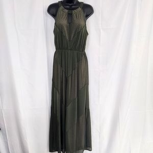 Apt. 9 green sleeveless cut out maxi dress